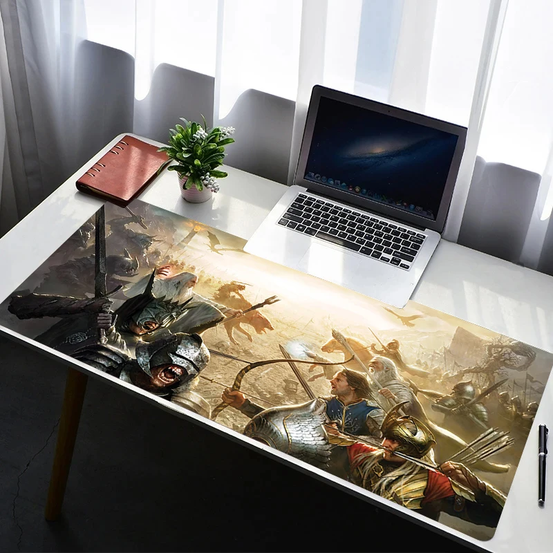

Mouse Pad PC Non Slip Rubber Mousepad Laptop Gamer Cabinet Keyboard Pad Office Computer Gaming Desk L-Lords The Rings Mouse Mat