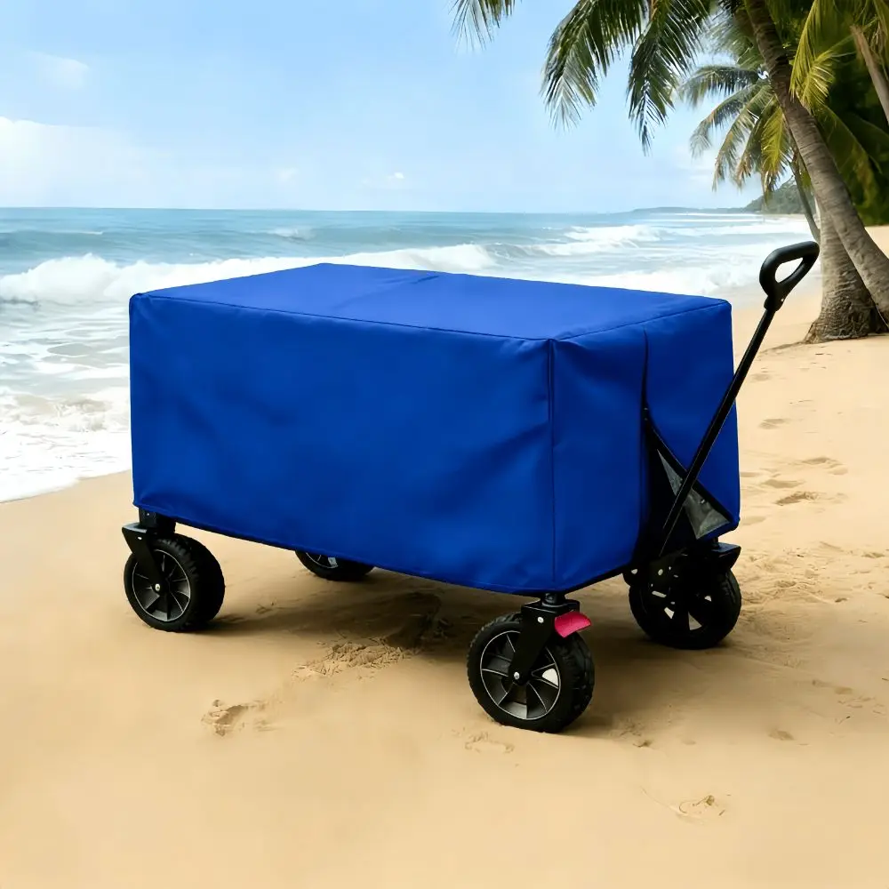 Oxford Cloth Wagon Protective Cover Rectangle Waterproof Folding Cart Cover Dust-proof Sunscreen Trolley Cover for Home