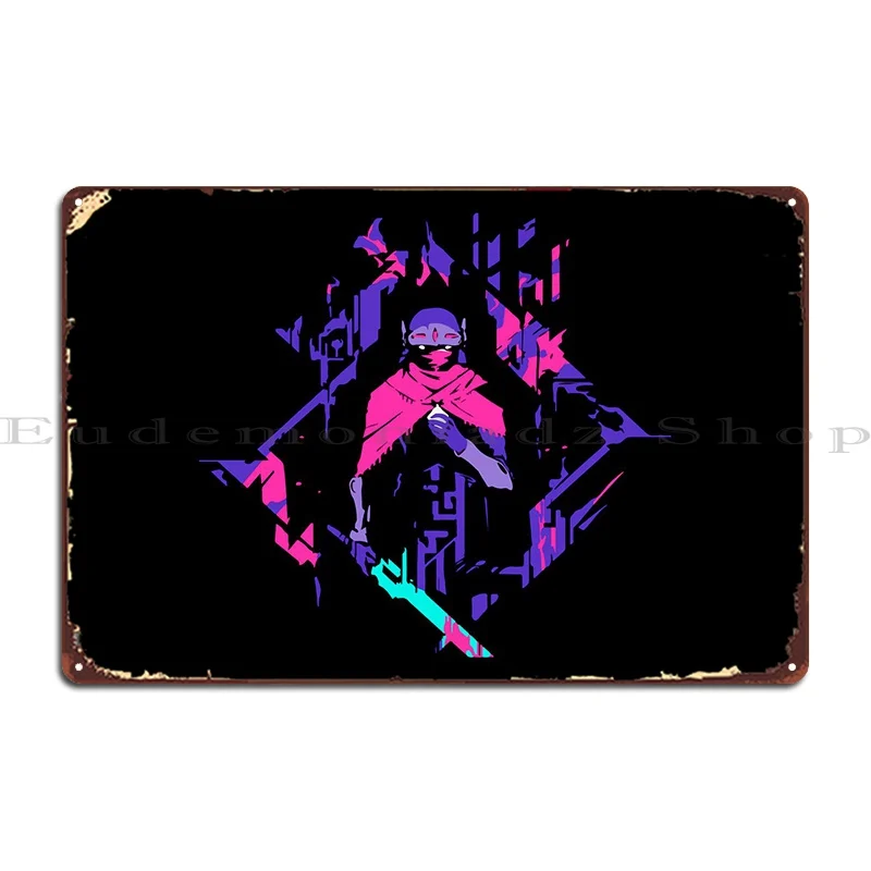 Hyper Light Drifter Metal Plaque Bar Club Designer Plaques Sign Tin Sign Poster