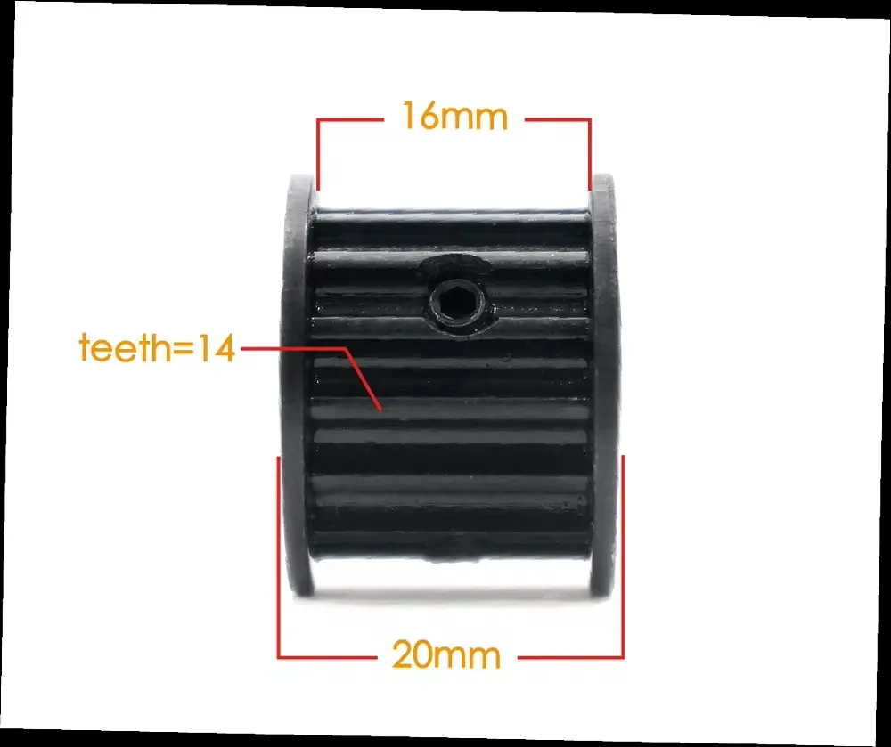 Polea de Motor para monopatín eléctrico, correa de HTD255mm-5M, juego de ruedas para eje de Motor de 8MM, 5mm, novedad