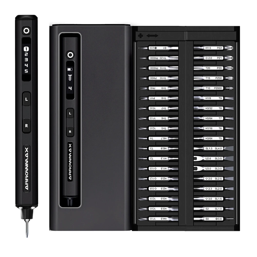 

Набор мини-электрических отверток ARROWMAX, прецизионная отвертка, 5, крутящий момент, OLED-дисплей для телефона, камеры, ноутбука, ремонта часов, новинка SES