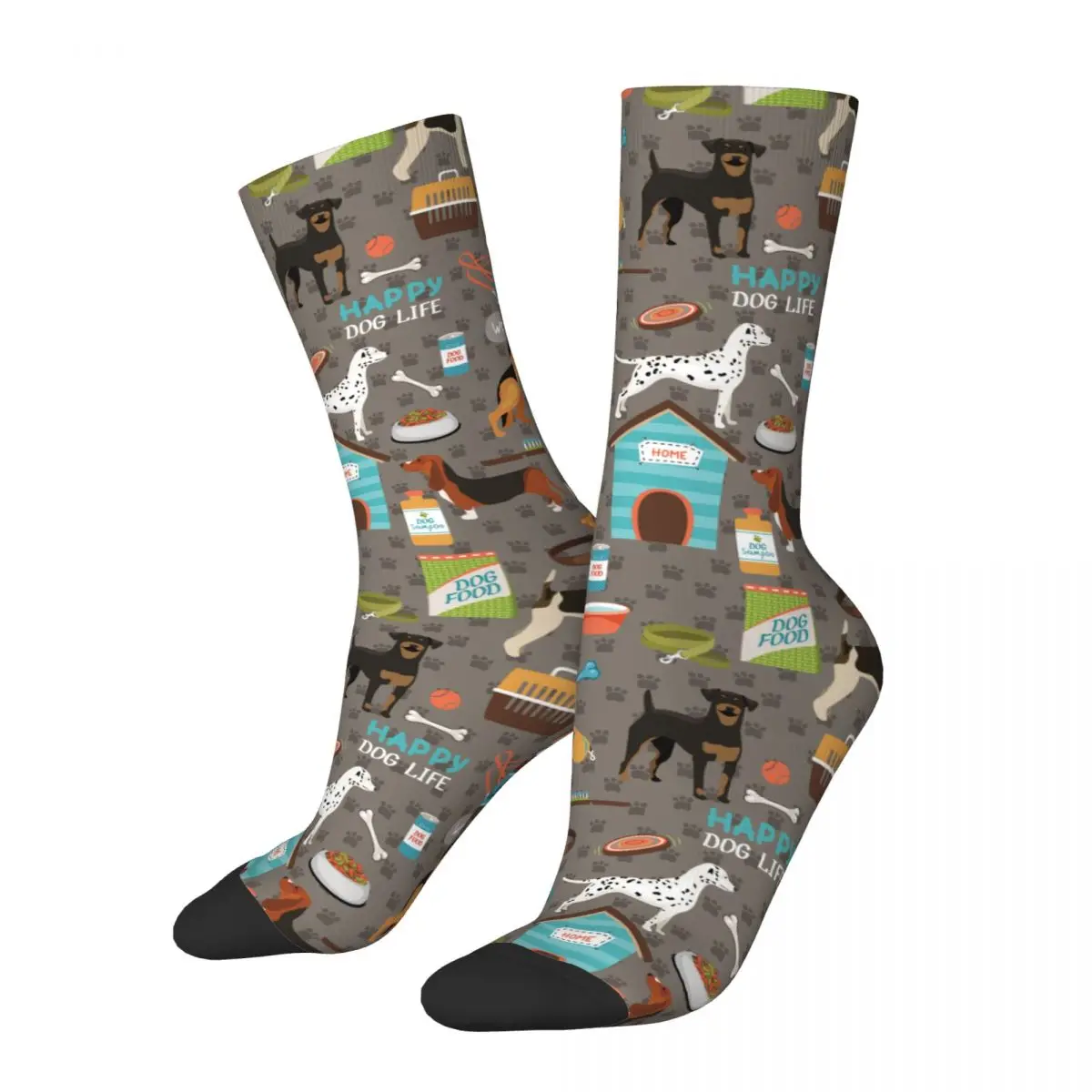 

Happy Men's Socks German Shepherd Pug Bloodhound Rottweiler Beagle Sock High Quality Women Socks Spring Summer Autumn Winter