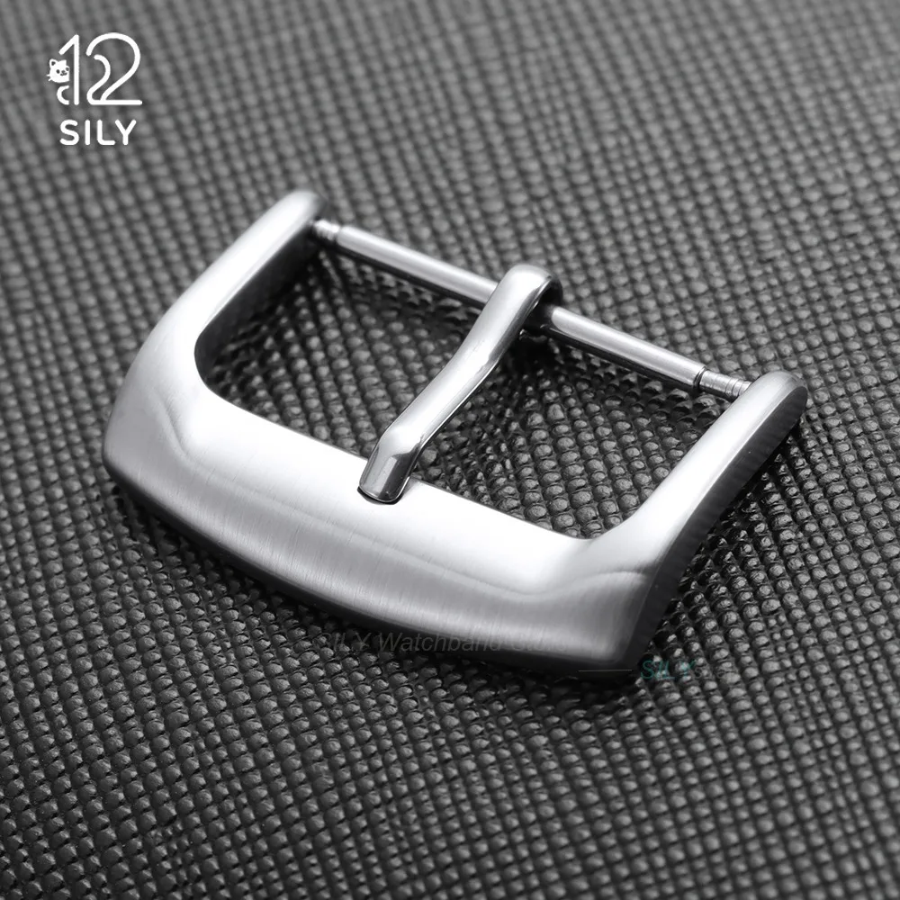 20mm 22mm Stainless Steel Watch Buckles for Citizen for Seiko Watch Strap Metal Pin Buckles Silver Band Clasp Button Accessories