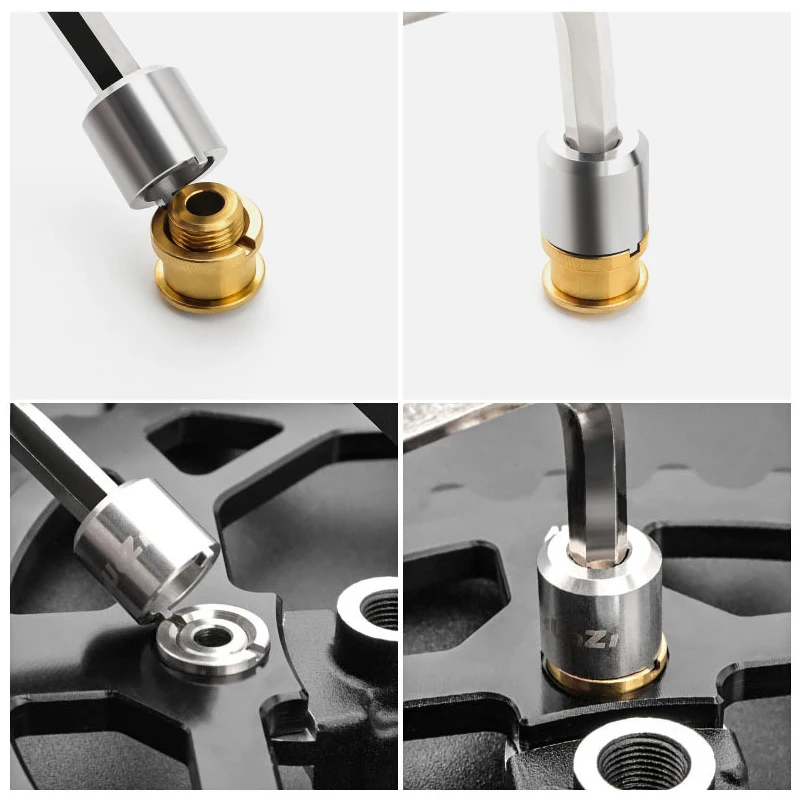 Bike Chainring Nut Wrench Removing Tool Bicycle Chainwheel Chain Ring Bolt Screw Spanner Repair Installation Tool
