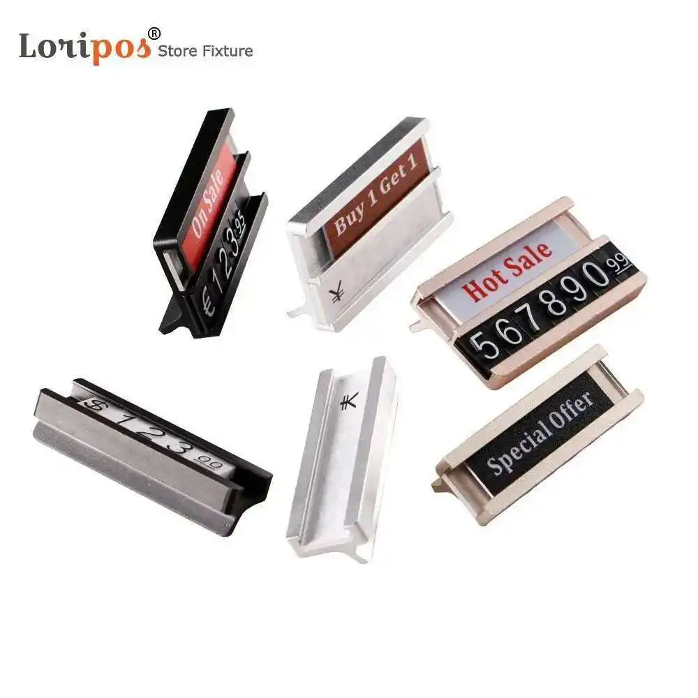 Table Sign Display Stand Name Price Card Holder Pricing Cube Tag For Retail Store Price, Advertising