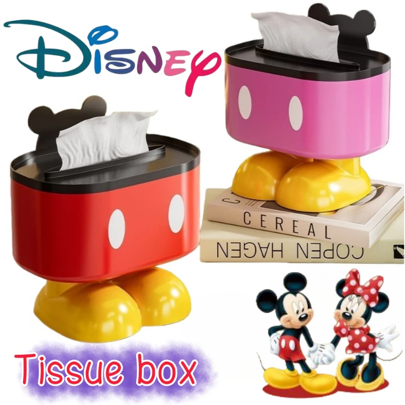 

Новая креативная коробка для салфеток Disney с Микки, Минни и Дональдом Даком, мультяшный держатель для салфеток с пружинным механизмом для дома и гостиной