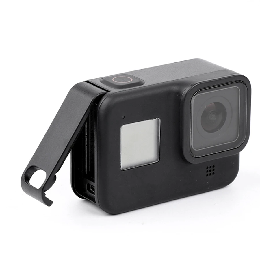 GoPro Hero 8バッテリーカバー,充電式ポート,保護シェル,スポーツカメラアクセサリー,ポートデザイン