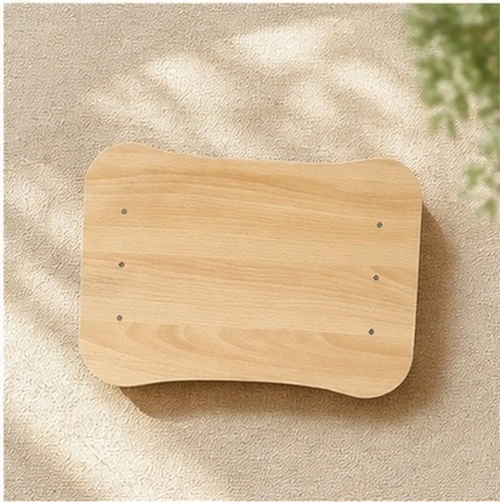 1Pcs Foot Rest Stool Wood Footstool Office Desk Footrest Stepping Home Leg Circulation Support Ergonomic Comfortable