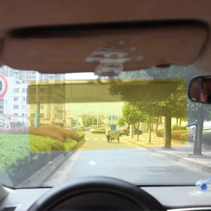 Car Sun Visor HD Anti-UV Day Night Anti-dazzle Goggles Clip-on Driving Vehicle Shield for View Visor Driving Mirror