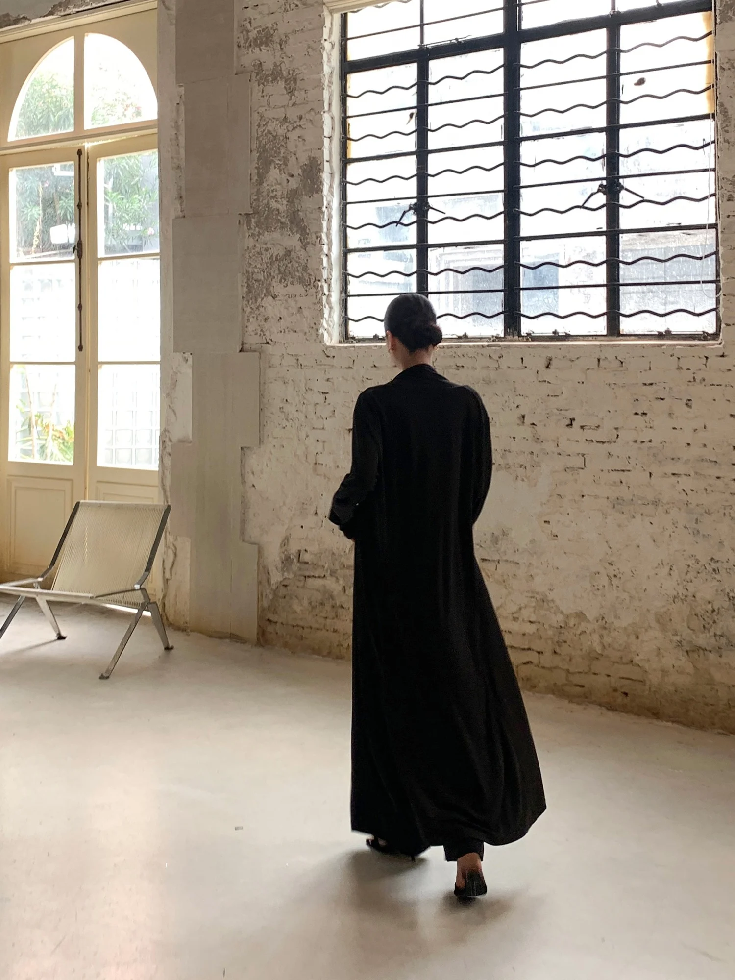 

DONGNI3 Casual Loose Long Sve Knitted Silk Blend Outerwear Bla Ele plus Size Open Cardigan for Women