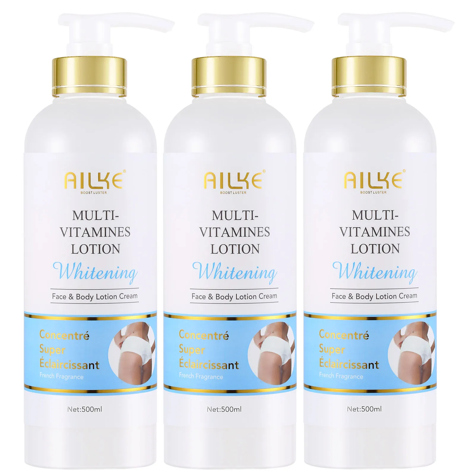 AILKE Natural Multi-Vitamin Brightening Skin Care Set, Moisturizing, Antioxidant, Remove Blemishes, Clean Skin Body Cream