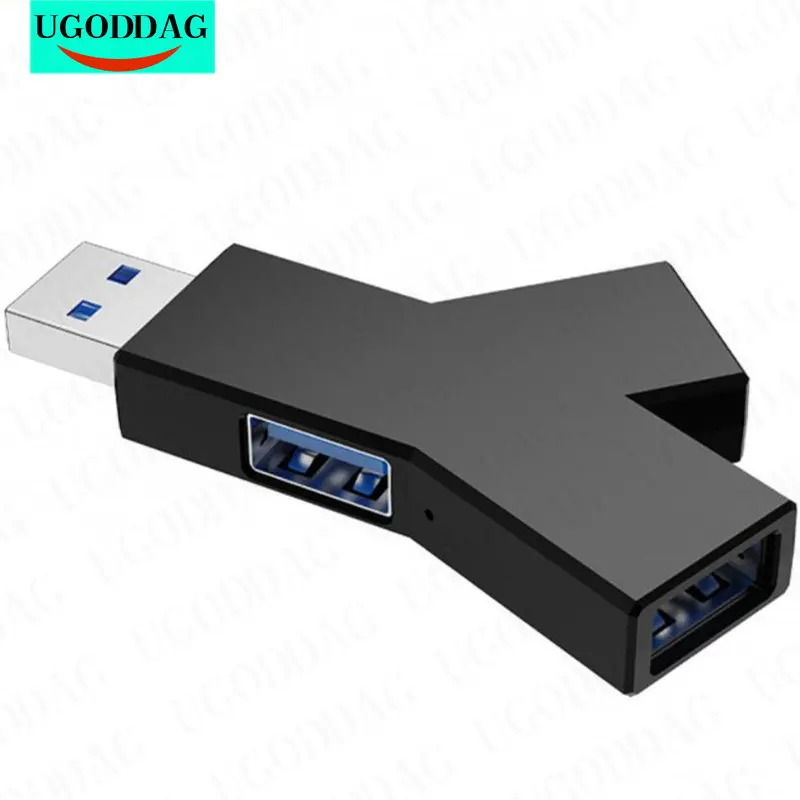 Type C Naar Usb 3.0 2.0 Hub Mini Y-Vormige 3 In 1 USB-C Hub Multi Usb Splitter Hub Power Adapter Extender Voor Pc Computer Laptop