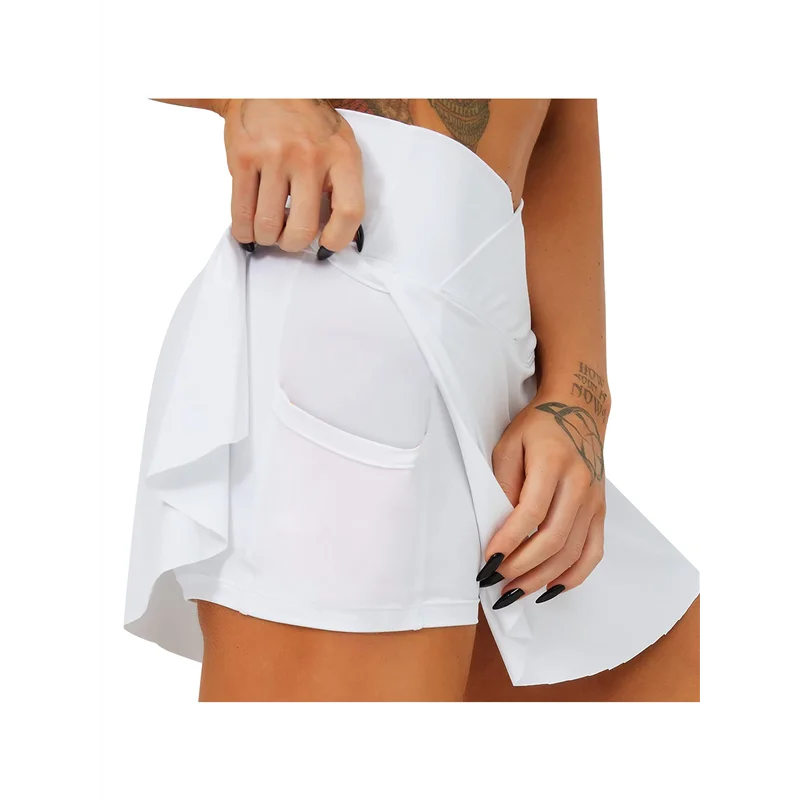 

NEW-Women Tennis Skirts With Pockets High Waisted Golf Skirts Athletic Skorts Pleated Mini Skirt Workout