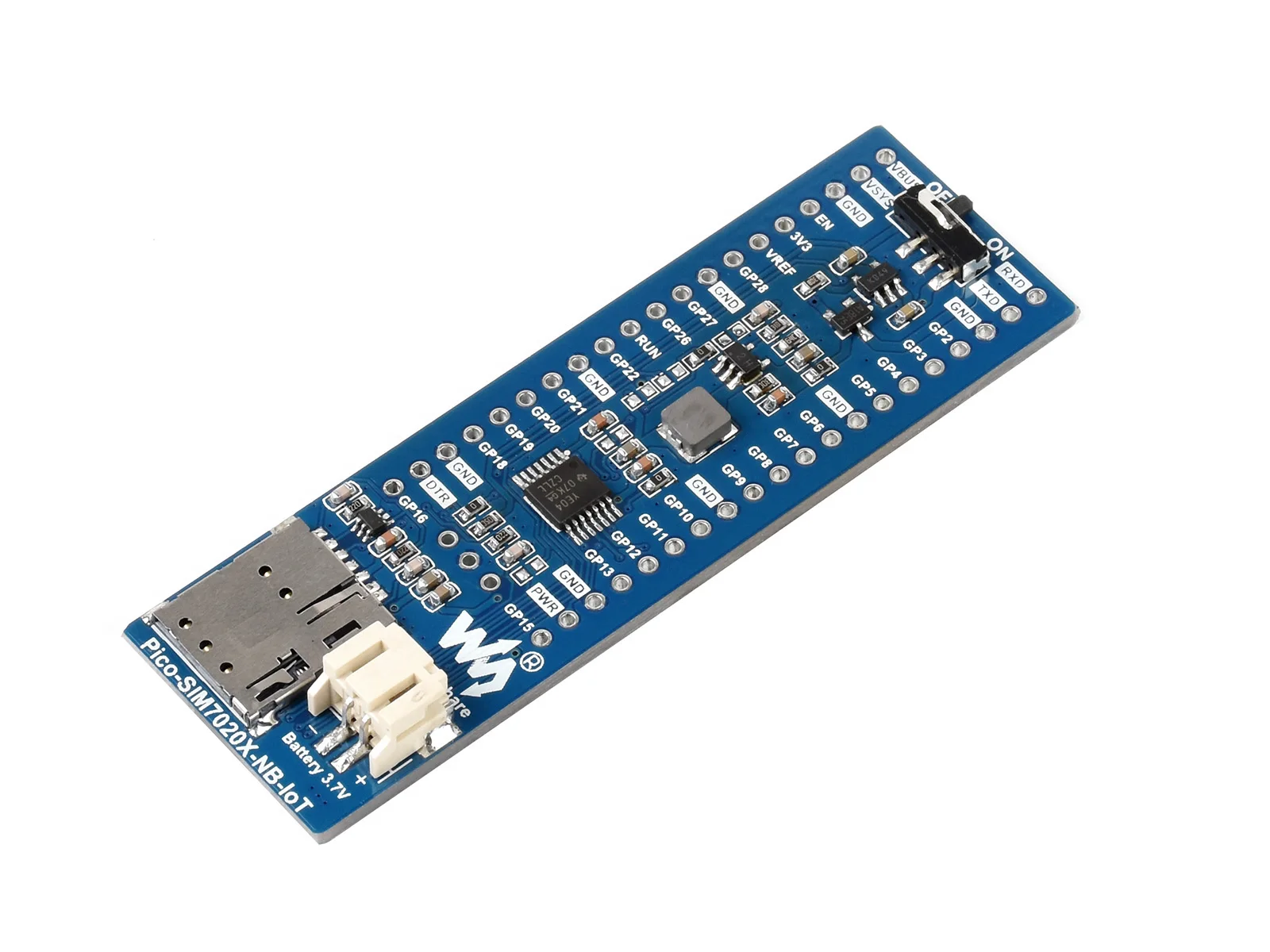 Waveshare SIM7080G NB-IoT / Cat-M(EMTC) / GNSS Module For Raspberry Pi Pico, Global Band Support