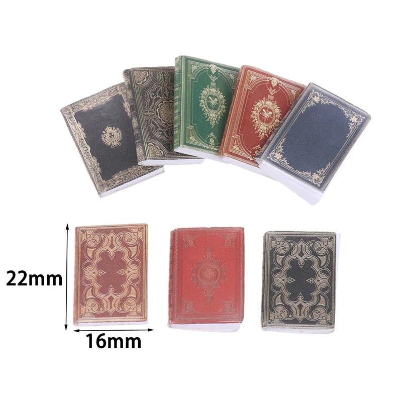 50pcs Mini Boek Livre Note Books Model Toys Miniature Items Things Dollhouse Furniture Accessorie for Bjd 1/12 Dolls House