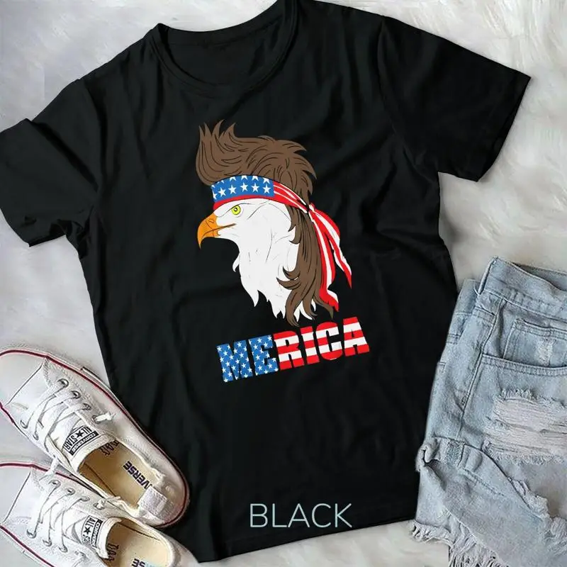

PATRIOTIC EAGLE Shirt 4th of July USA American Flag T Shirt Unisex T shirt
