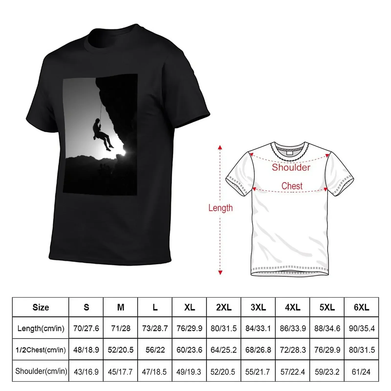 ROCK CLIMBING TEE, T-Shirt Short sleeve tee kawaii clothes boys whites funny t shirts for men