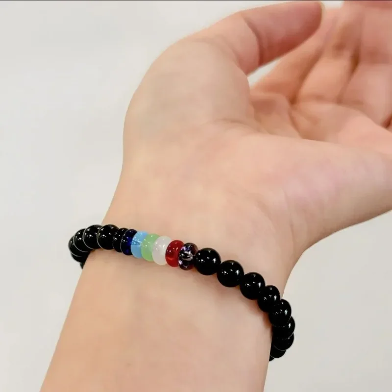 2025 G-Dragon macht eine starke Rückkehr zum gleichen Armband, buntes Energiesteinarmband, Persönlichkeit, Perlen, Idol-Peripheriegeschenk