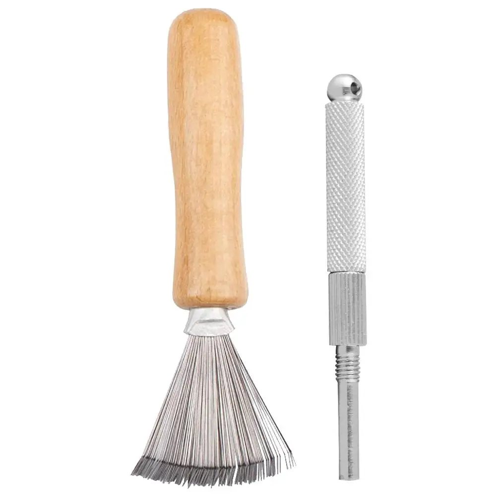 

Flower Arrangement Tools Corrector Cleaner Stainless Steel Rake Kenzan Set Durable Use Great Gift