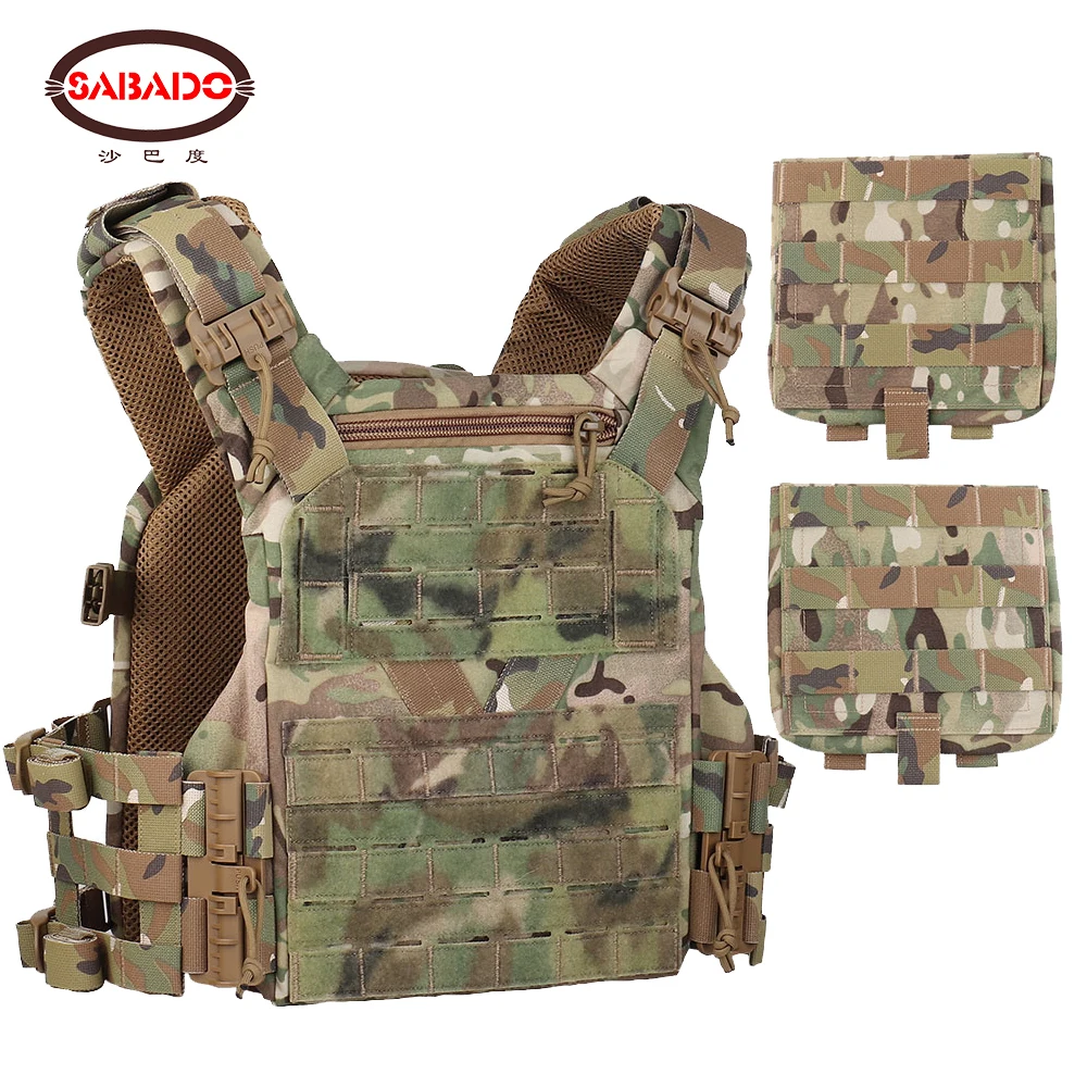 

Tactical Hunting Vest K19 Plate Carrier MOLLE Quick Release System Fast Adjust Cummerbund Airsoft Agilite Combat Gear