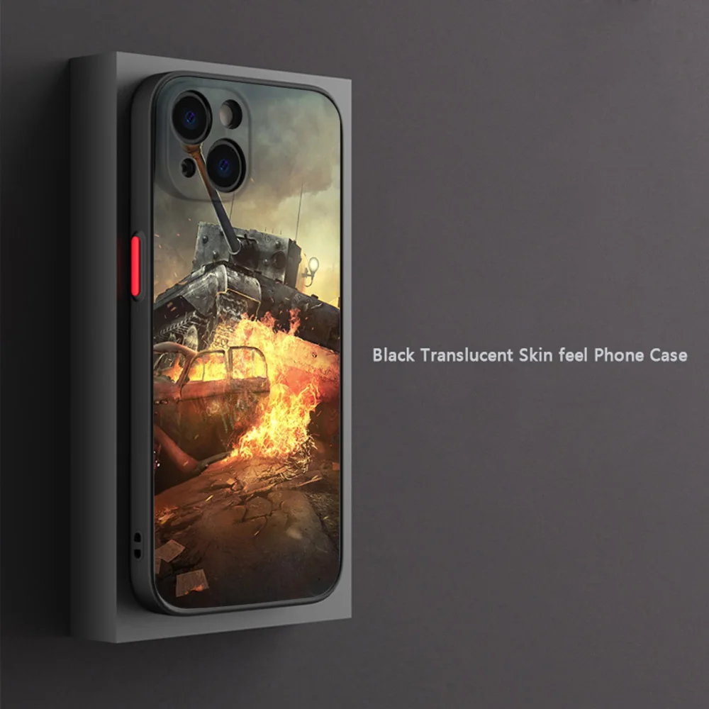 Чехол для телефона Xiaomi 10t Redmi Note 9 10 Pro 9t 9a 9c 10a 10c 9s 10s 8 7 8t Note10 World Of Tanks Game Черный полупрозрачный чехол