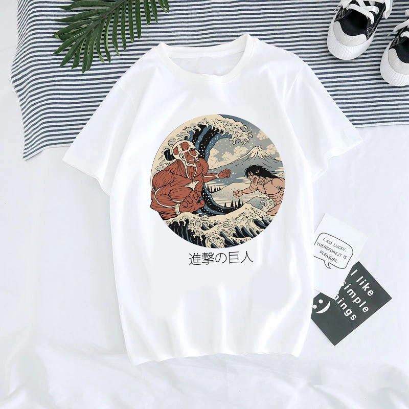 Japanese Anime Attack on Titan T-shirts Unisex Cosplay Short Sleeves Summer Casual Harajuku Tees HIP HOP Style Graphic Tee Shirt