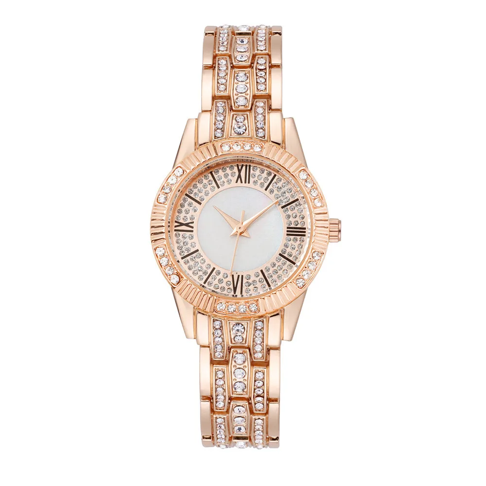 2023 wiosenny damski zegarek moda ren-diament kwarcowy bransoletka do zegarka zestaw złota tarcza prosty siatka z różowego złota luksusowy zegarek damski