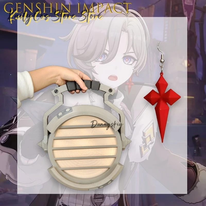 

Genshin Impact Illuga Lamplighters Lantern Cosplay Prop Nightmare Burning Wick Fantasy Gaming Replica Light Model WeapHalloween