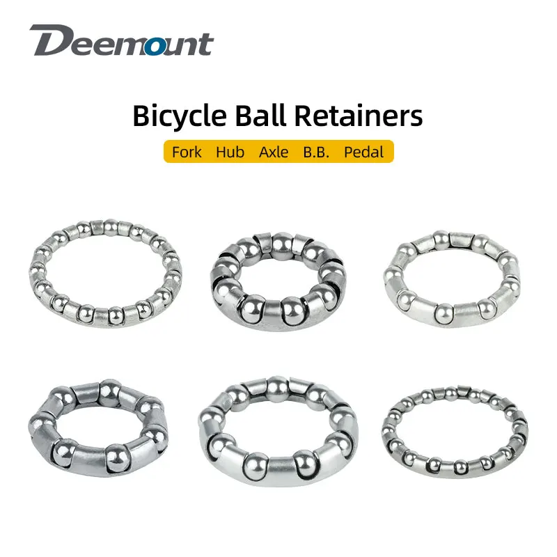 

4pcs Ball Retainers Bicycle Fork Hub Bottom Bracket Bearing Kids Bike Pedal Scooter Axle Spindle Bracelet Heat Treated Parts