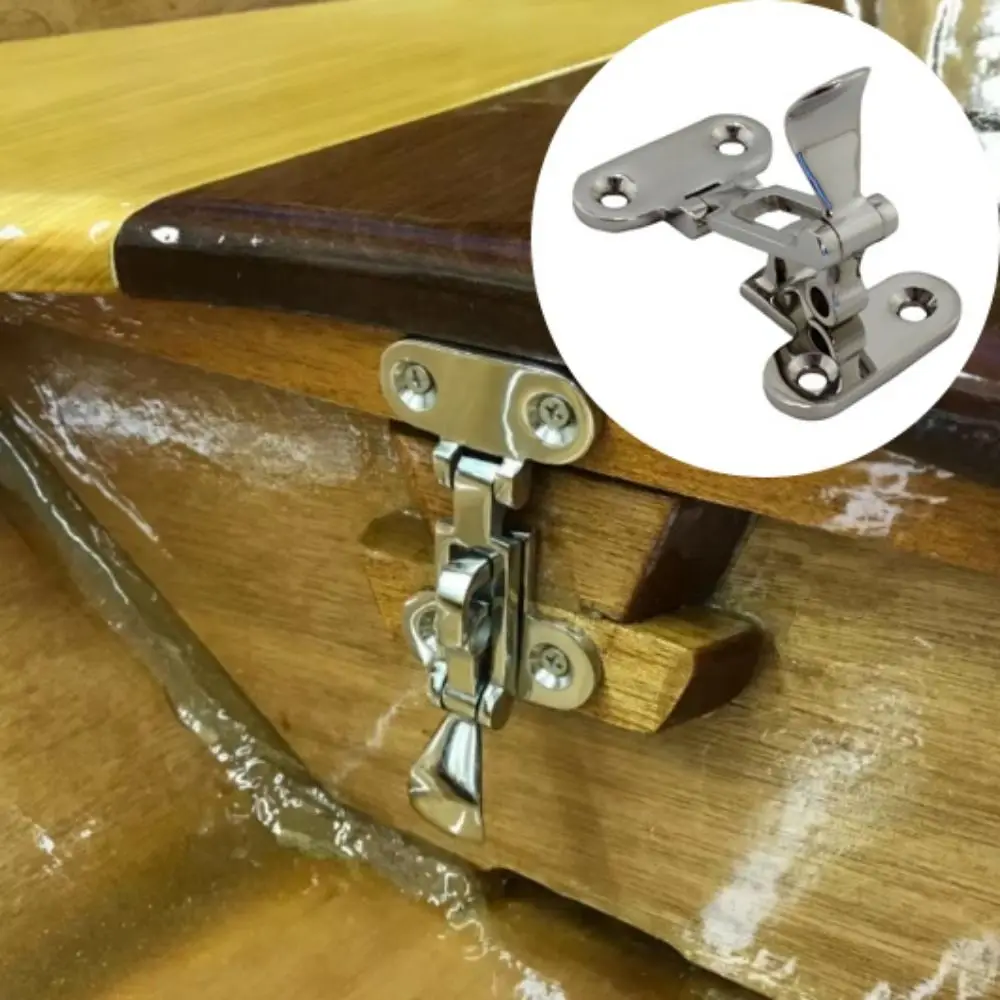 

Stainless Steel Deck Lock Down Clamp Marine Grade 316 Stainless Steel Marine Hardware Lockable Hold Down Clamp Deck Hasp Locker