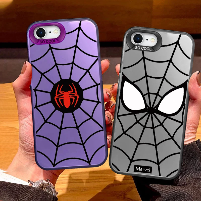 Cool Marvel Spider Man Funda de teléfono para iphone 7 8 SE 2020 Funda protectora a prueba de golpes para iphone SE 2022 parachoques duro y suave