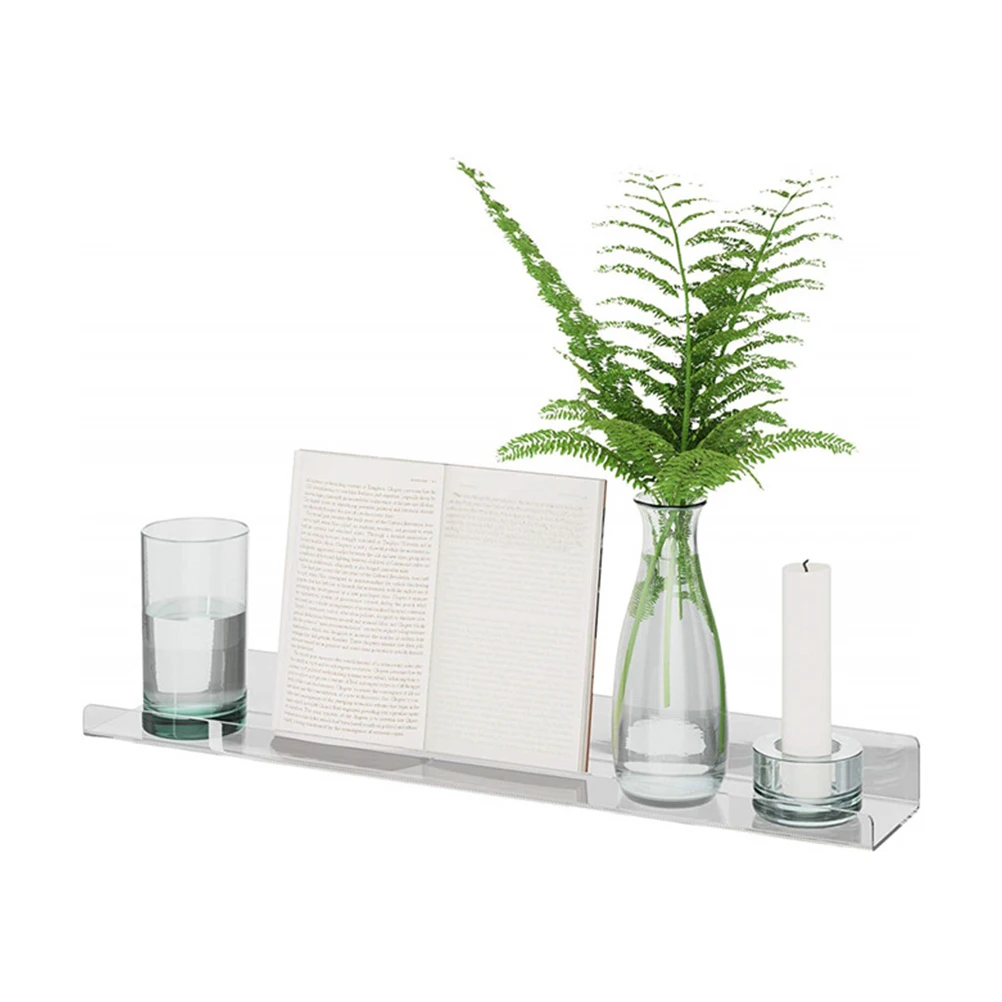 

Acrylic Storage Mounted Holder Sundries ganizer Shelves Clear Material Multi Purpose Household Decor Item Powerful