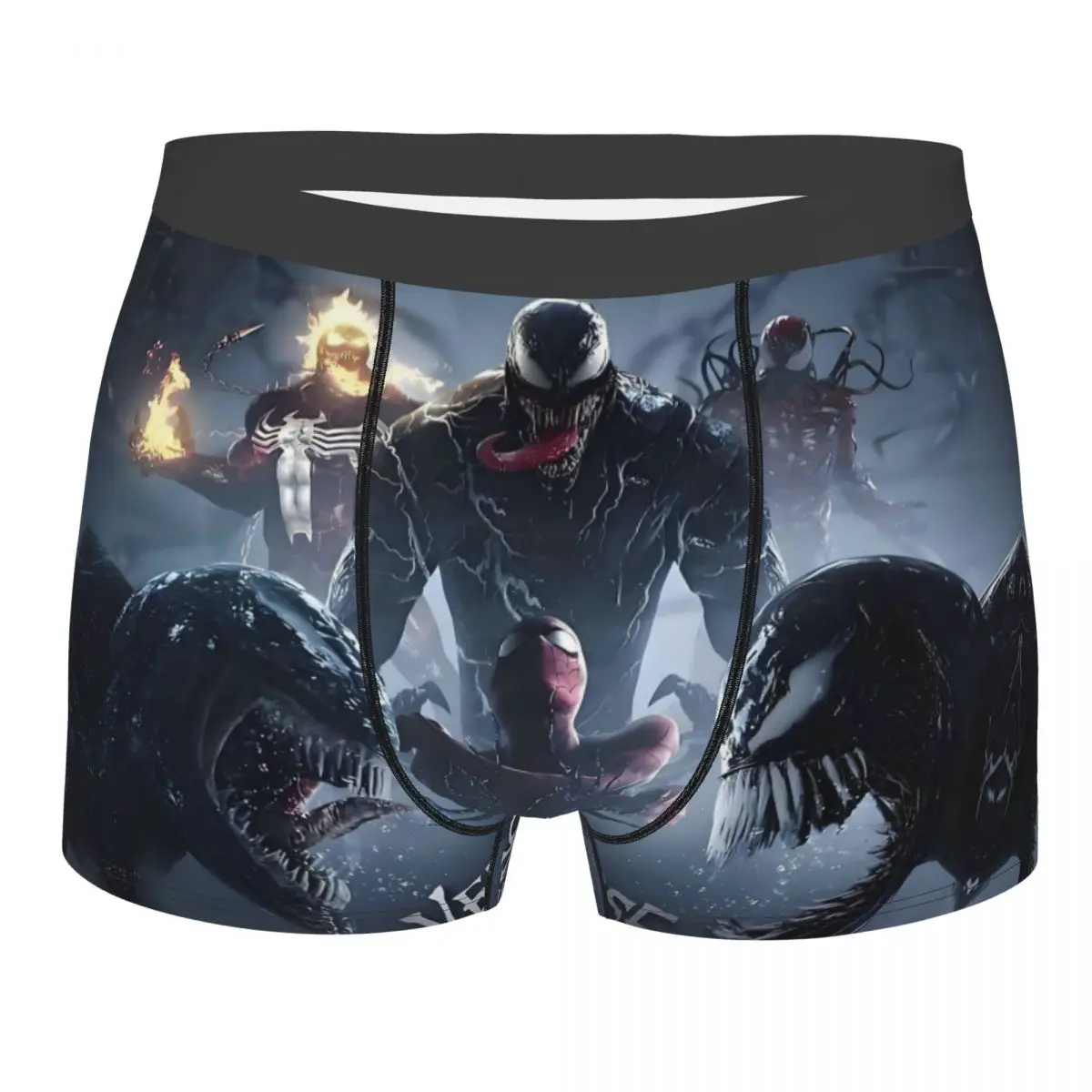 

Custom Male Funny Venom Marvel Superhero Underwear Film Comic Boxer Briefs Stretch Shorts Panties Underpants