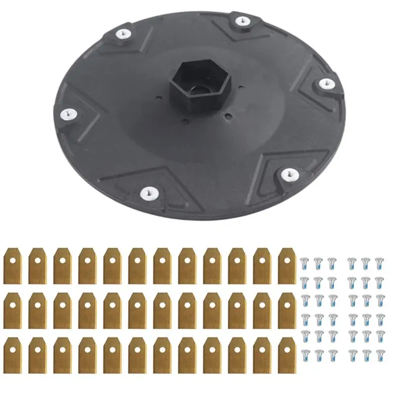 A93E-Replacement 6-Blade Disc Kit For Dream A1 A1 Pro, A2 Mova 600, 600 KIT, 1000 With 36 Pcs Replace Blades Lawn Mower Parts