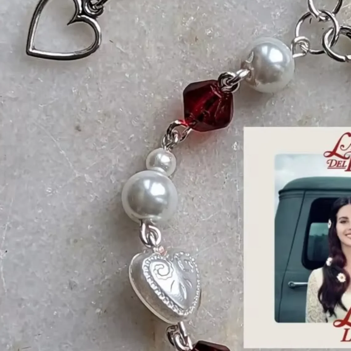 Y2K Jewelry Lana del Rey themed coquette bracelet