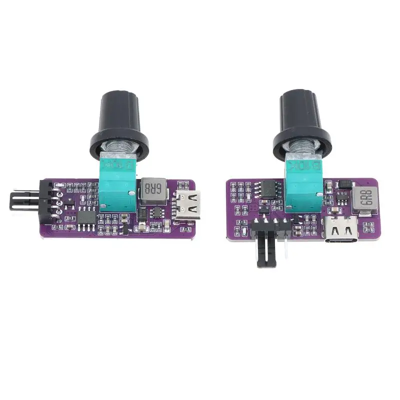 12V PWM Speed Controller 4Pin Fan Controller With Wind Speed Controller Regulator Switch Speed Module USB Type C For DIY Project