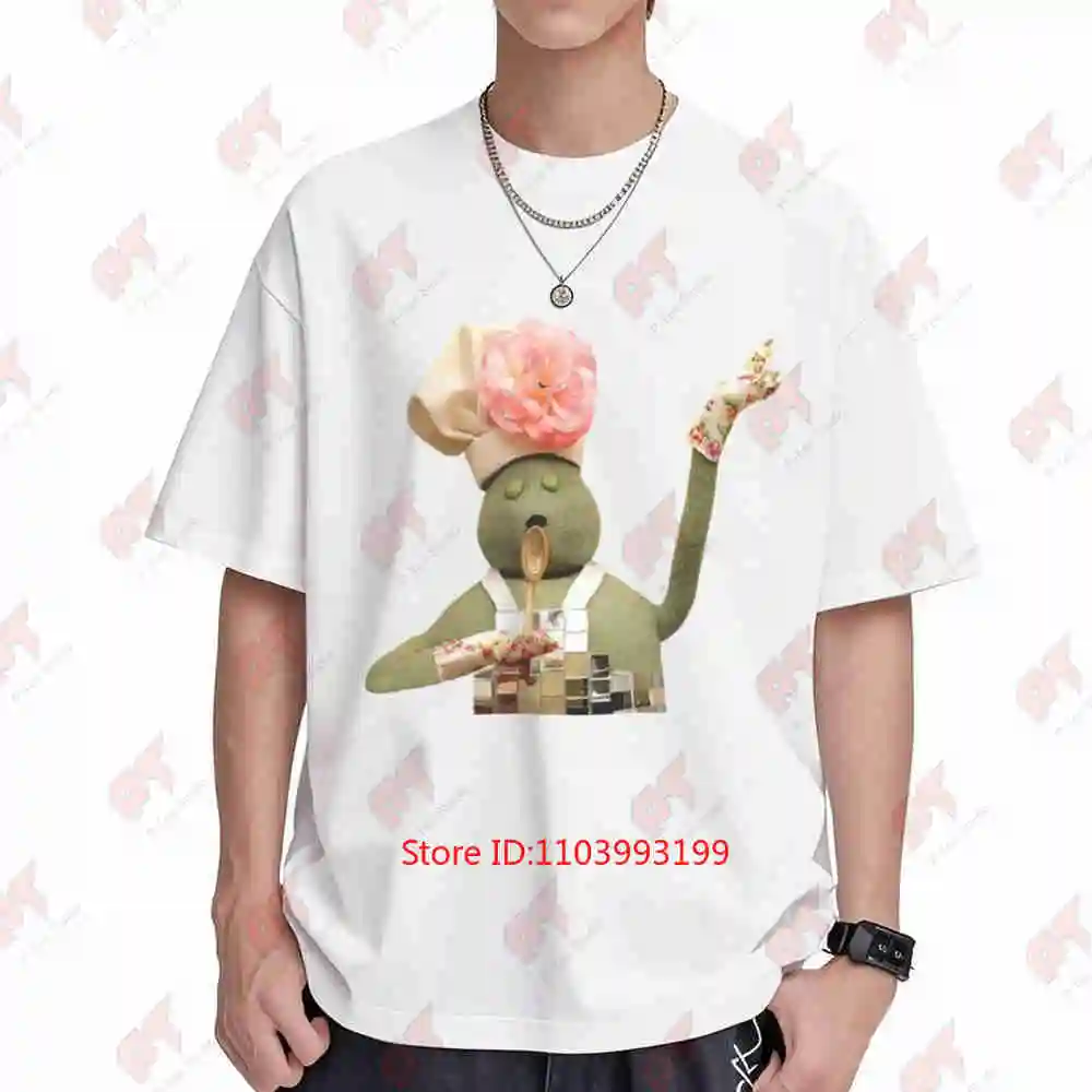 Tiny Chef Licking Spoon Short Sleeve Tee 100% Cotton T-Shirt