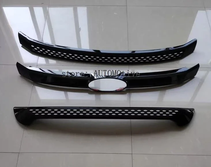 Chrome Front Centre Grill Grille Cover Trim 1pcs For Ford  Explorer 2011 2012 2013 2014 2015