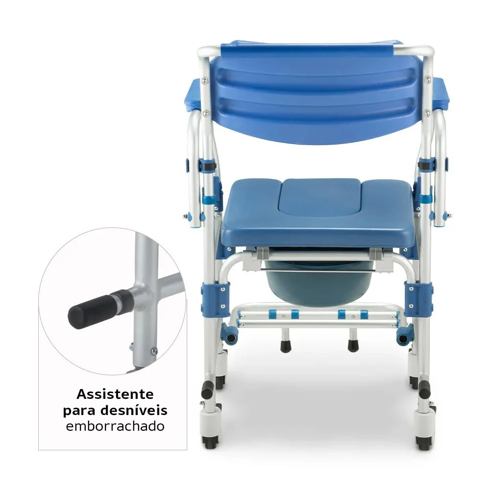 كرسي استحمام قابل للطي من الألومنيوم الأكثر مبيعًا في عام 2024، دوران 360 درجة، مناسب لكبار السن، مناسب لتحريك كرسي المرحاض