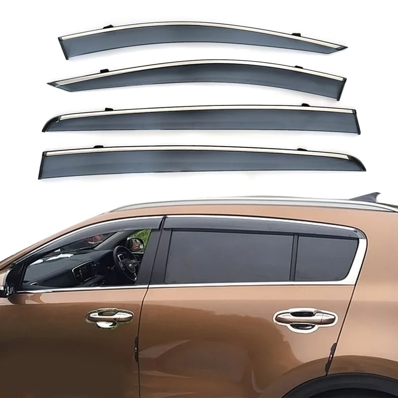 

For Kia Sportage 2017-2022, High Quality Side Window Sun Rain Visor Guards Weathershield (Window Deflectors)