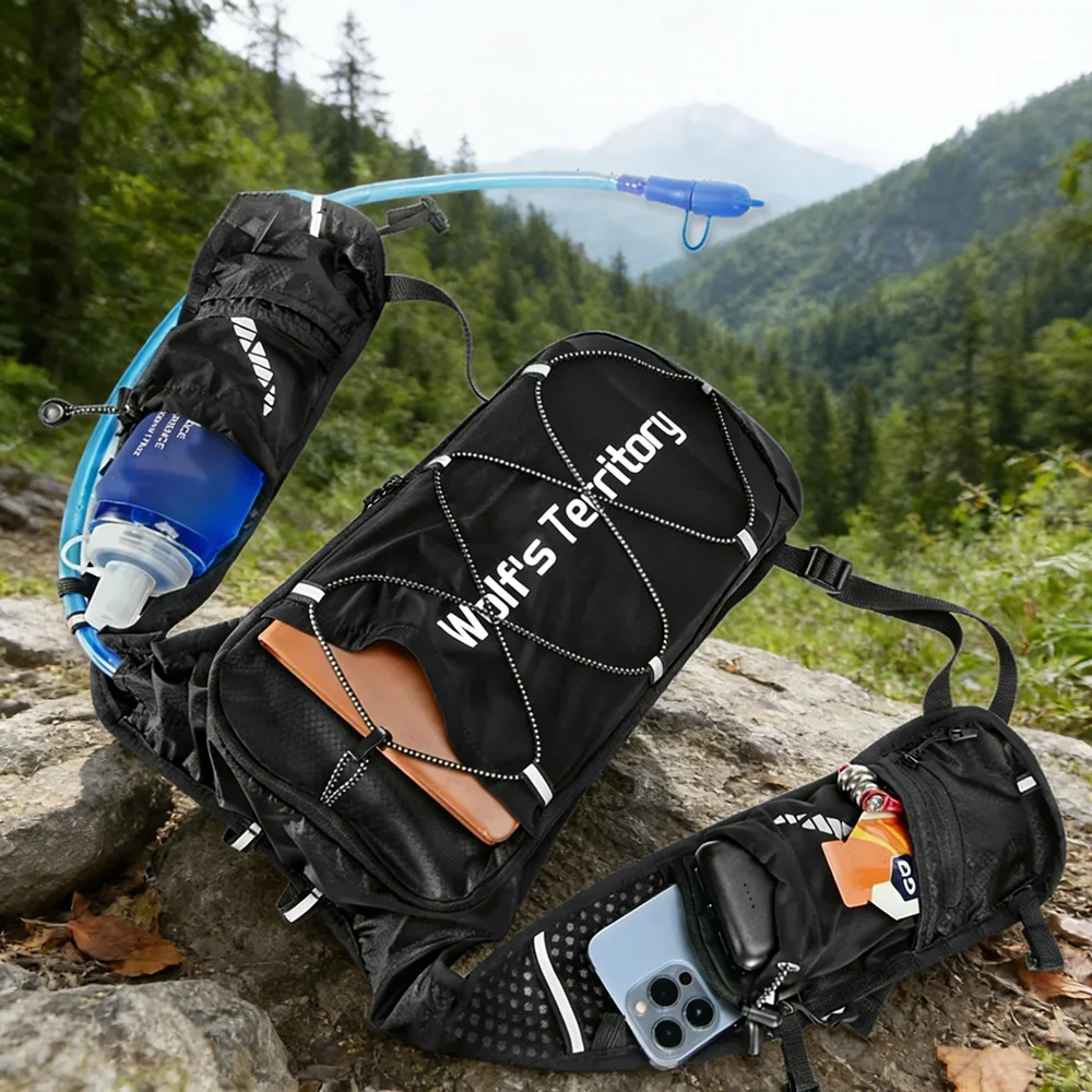 Chaleco de hidratación para correr, mochila ligera y transpirable, mochila para senderismo, sendero, correr, ciclismo, carrera, maratón, hombres y mujeres