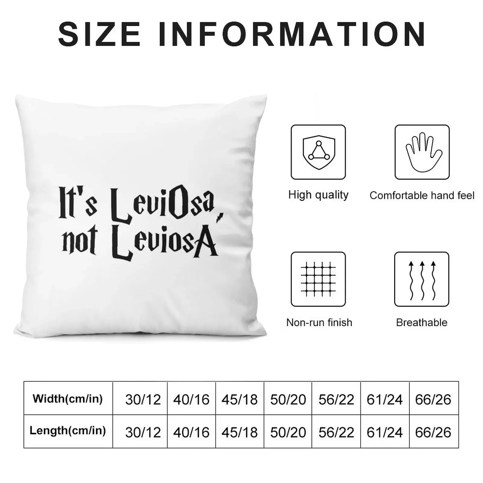 It is LeviOsa, not LeviosA Throw Pillow Marble Cushion Cover Decorative Cushion pillow