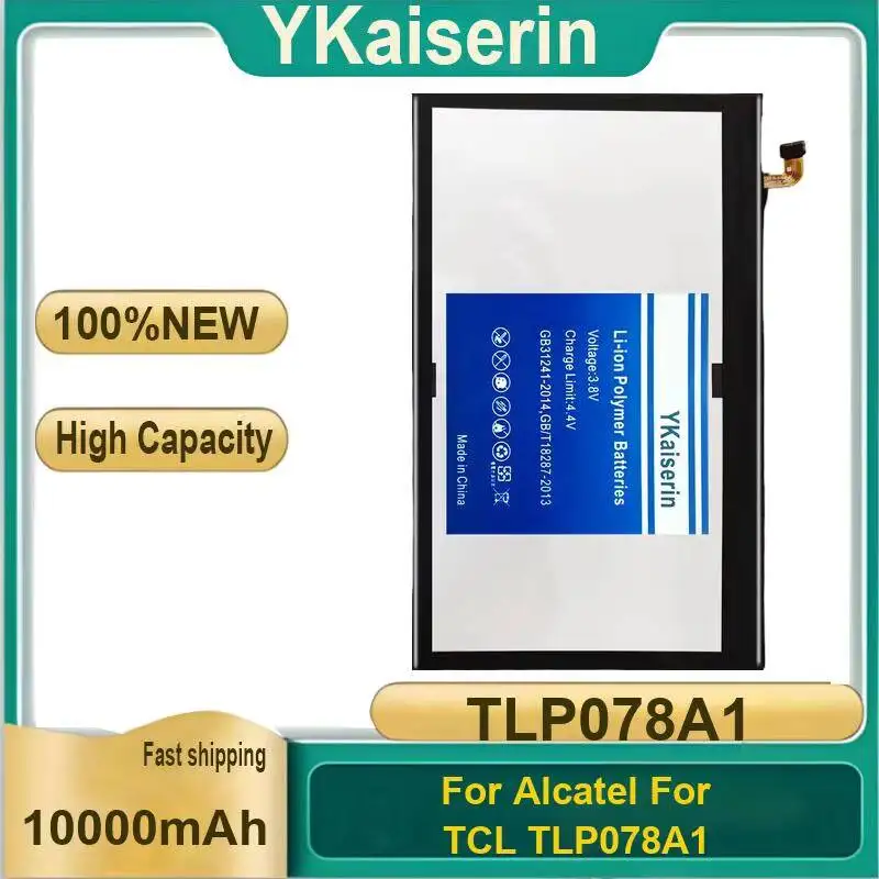 Stable Power Supply 10000mAh Tablet Battery Rapid Charging For Alcatel For Tcl TLP078A1