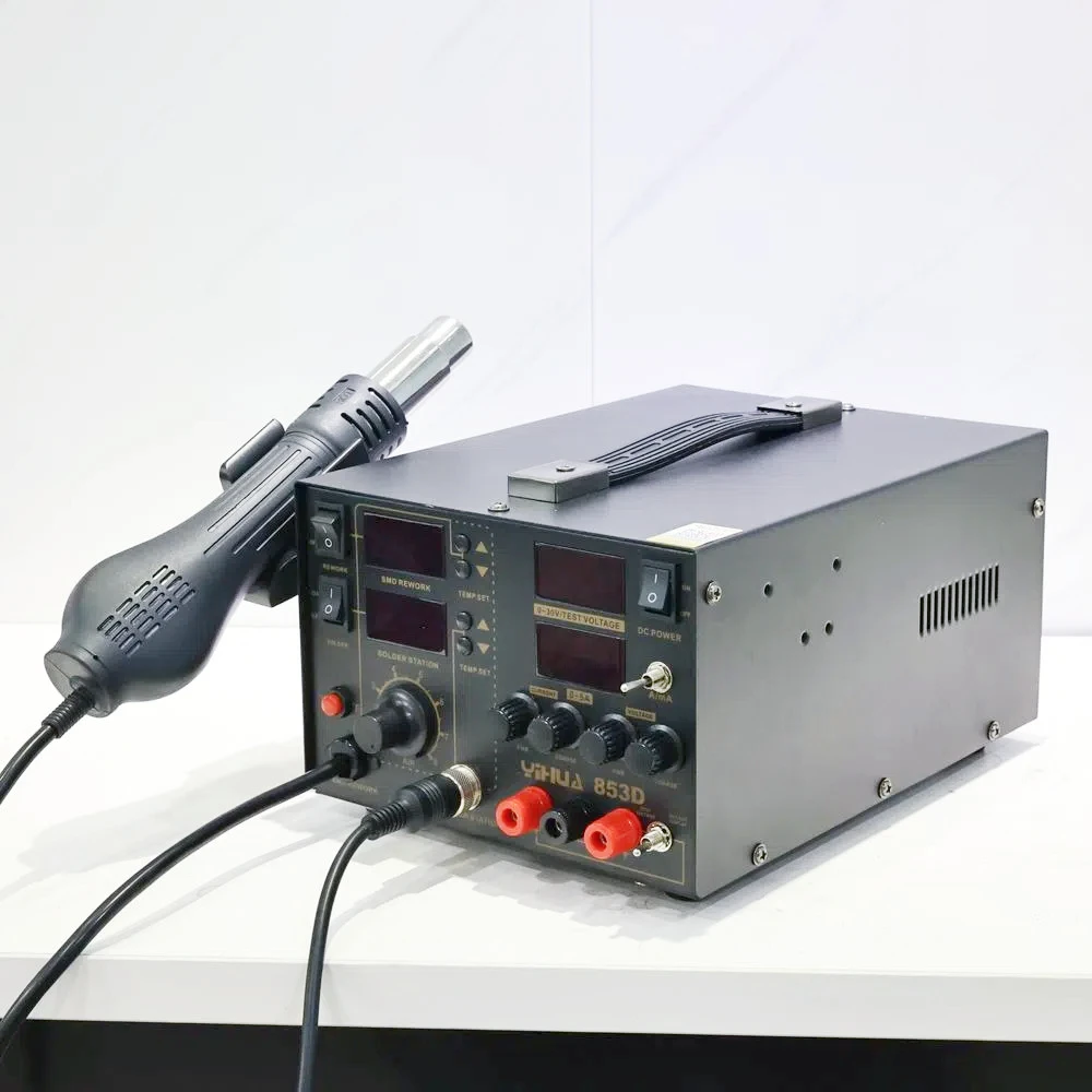 

YIHUA 853D 5A Station for Electronics Repair PID Temp Control 30V 5A Adjustable Power