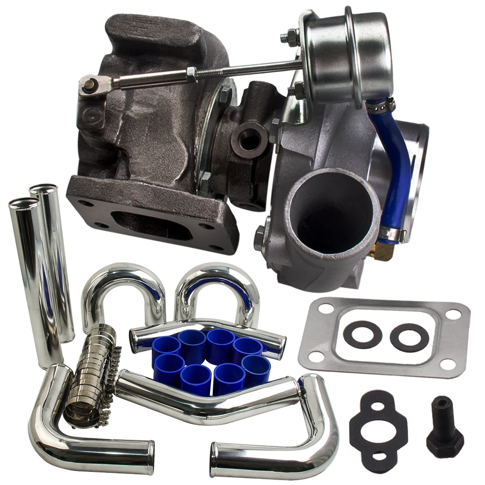 GT25 T25 T28 GT2871 GT2860 GT28 Turbo Charger for 1.8-2.0L 4 cylinder +3 inch Intercooler Piping pipe Clamps