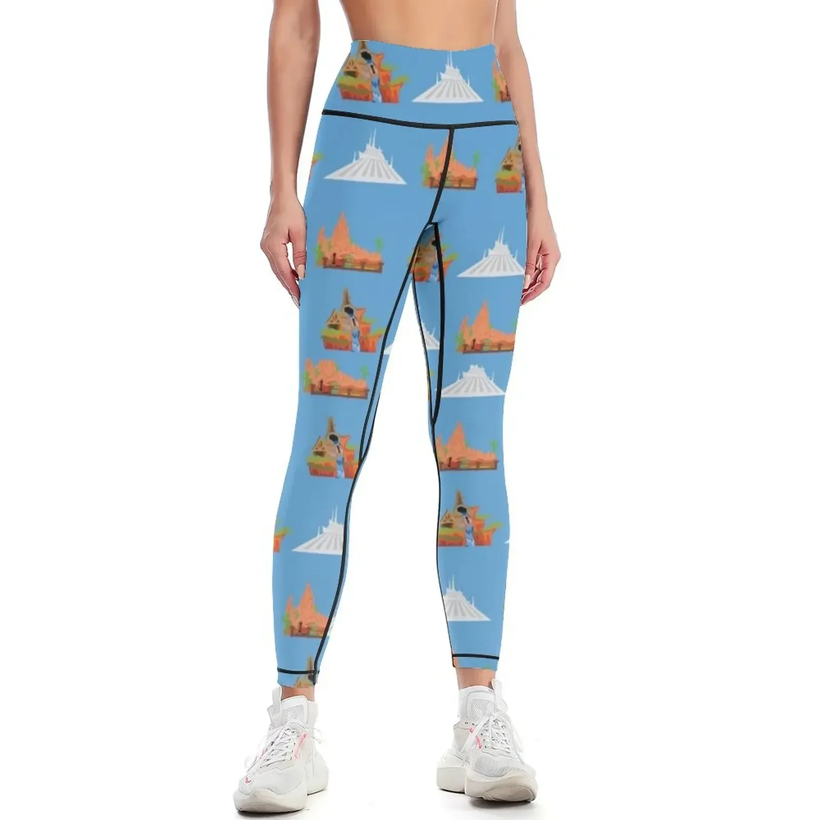 

Space, Splash, and Thunder Mountain Pattern Leggings sports tennis for gym top Jogger pants Women sports Womens Leggings