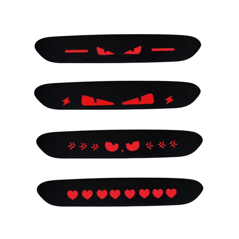 New Car High Brake Light Sticker Rear Brake Light Decorative Sticker Luminous Brake Decorative Cover Devil EyeUniversal Box