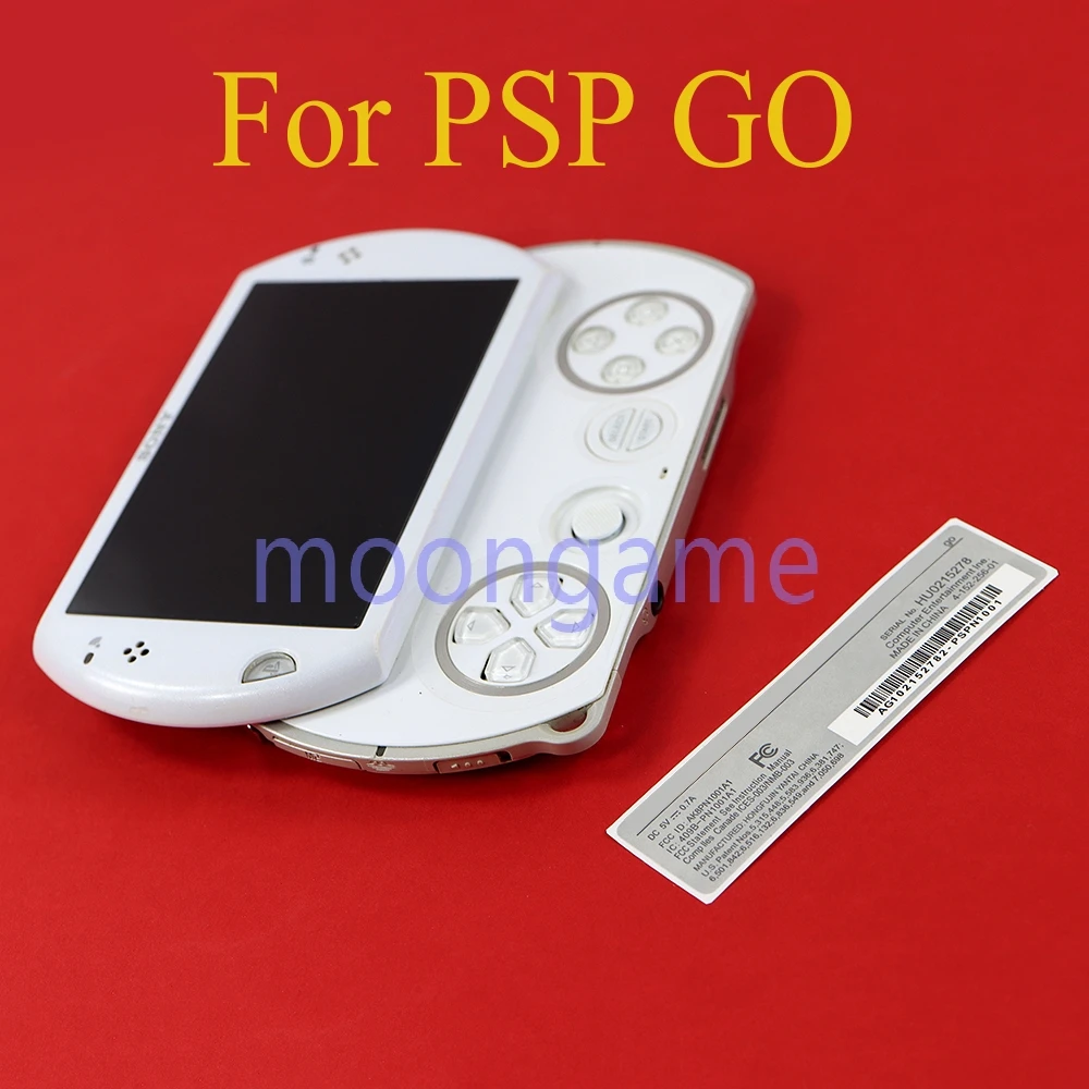2pcs Replacement For PSP GO New Lable Sticker For PSPGO Back Shell Cover Case