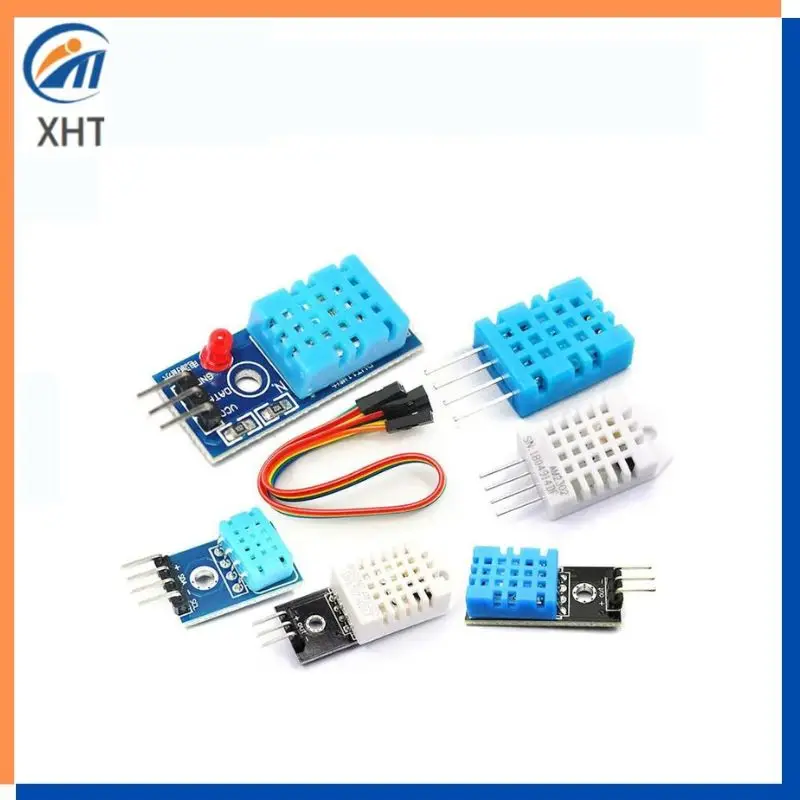 Плата модуля датчика температуры и влажности DHT22 AM2302 DHT11/DHT12 AM2320 для Arduino, сверхнизкая мощность, высокая точность, 4 контакта