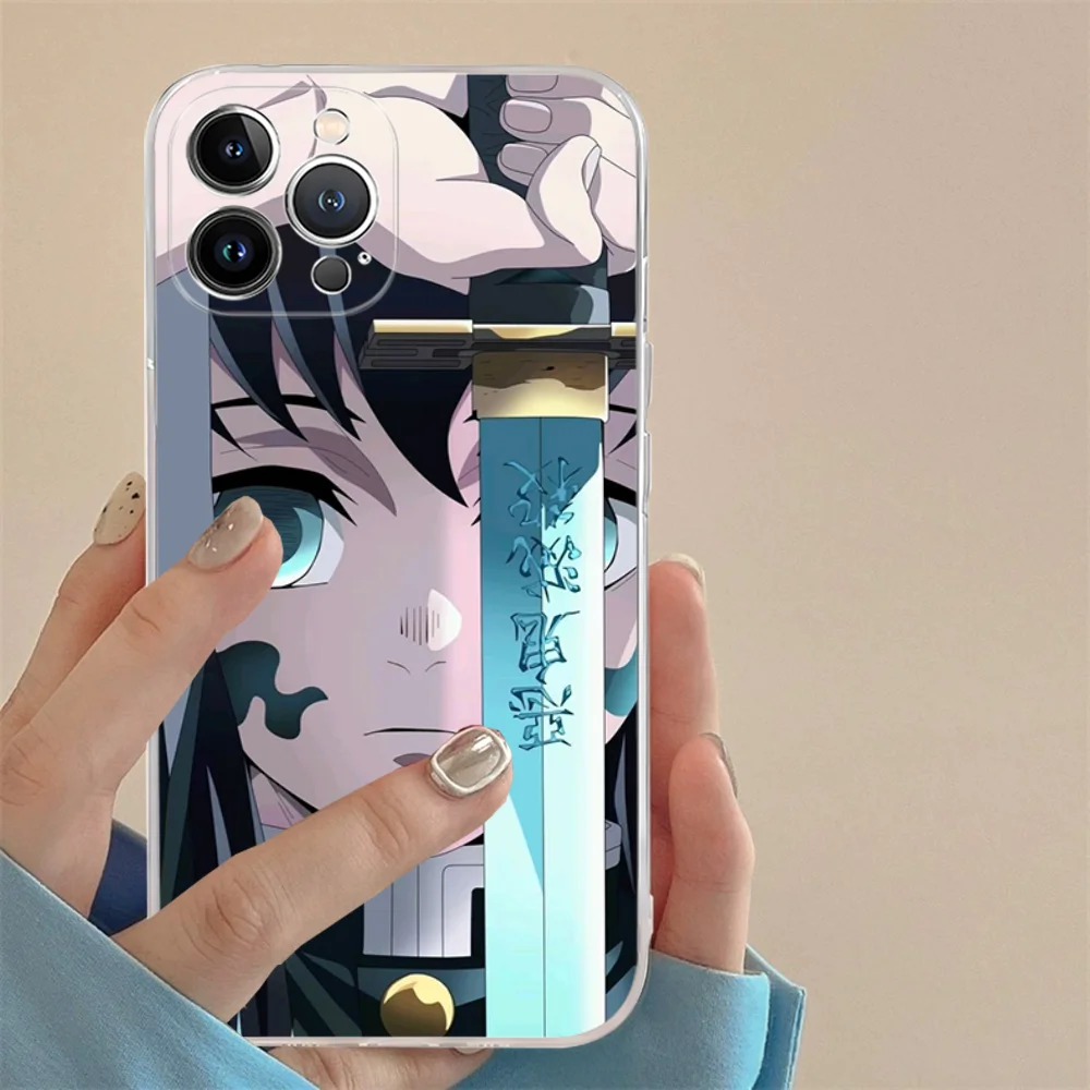 M-Muichiro Tokito Demon Slayer Phone Case For IPhone 16 15 14 11 12 13 Mini Pro XS Max Cover 6 7 8 Plus X Funda Shell